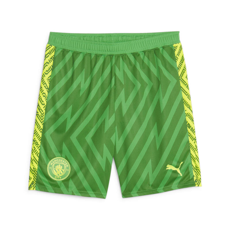 Manchester City Torwart-Shorts Herren PUMA Grassy Green Yellow Alert