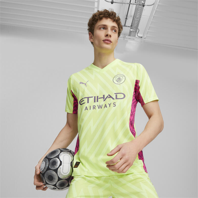 Maillot de gardien de but 23/24 Manchester City PUMA Fast Yellow Ravish Pink