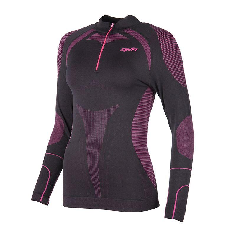 Motoblouz - Warmcore Women Top Femme Noir/pink Dxr - Sous Maillot Manche Longue - Noir|rose - 38 S - Decathlon
