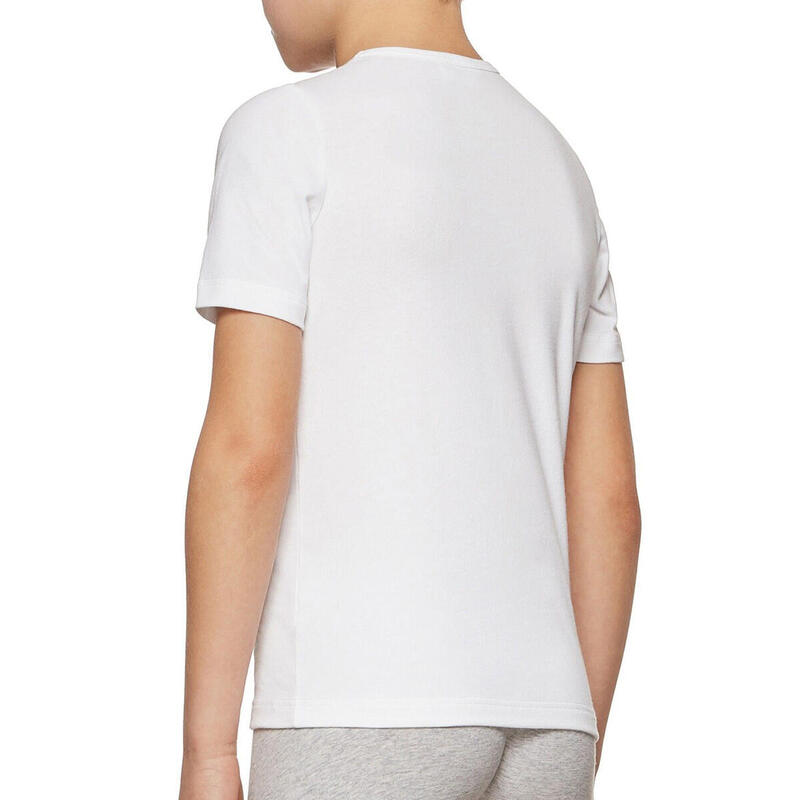 Hautstrick-T-Shirt mit kurzen Ärmeln aus Bio-Baumwolle
