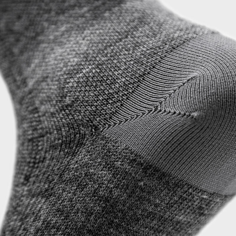 Chaussettes vélo en laine mérinos Cyclisme Homme et Femme SRX Maloja Gris