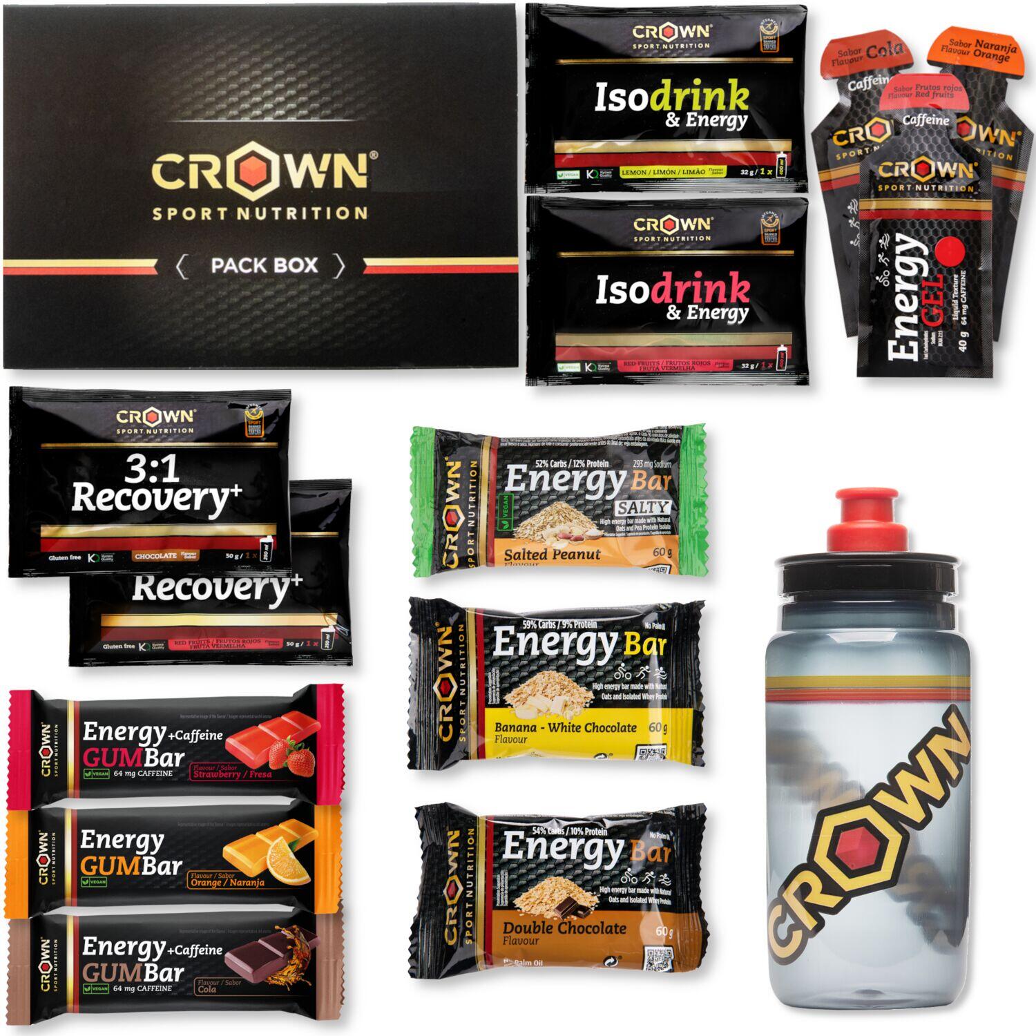 CROWN SPORT NUTRITION Pacote de produtos 'Pack Endurance Tester 3.0' com garrafa de 550ml de presente