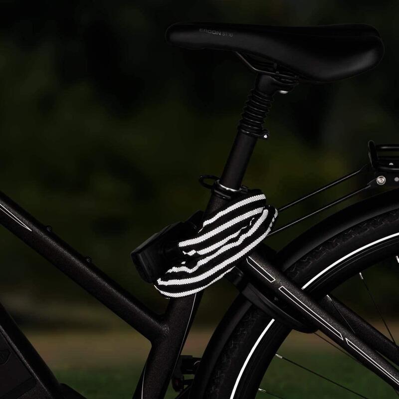 Antifurt bicicleta lant 80 cm, 8 mm, cheie cu LED