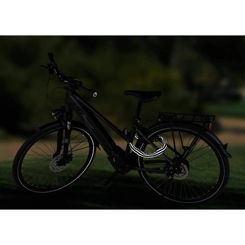 Antifurt bicicleta lant 80 cm, 8 mm, cheie cu LED