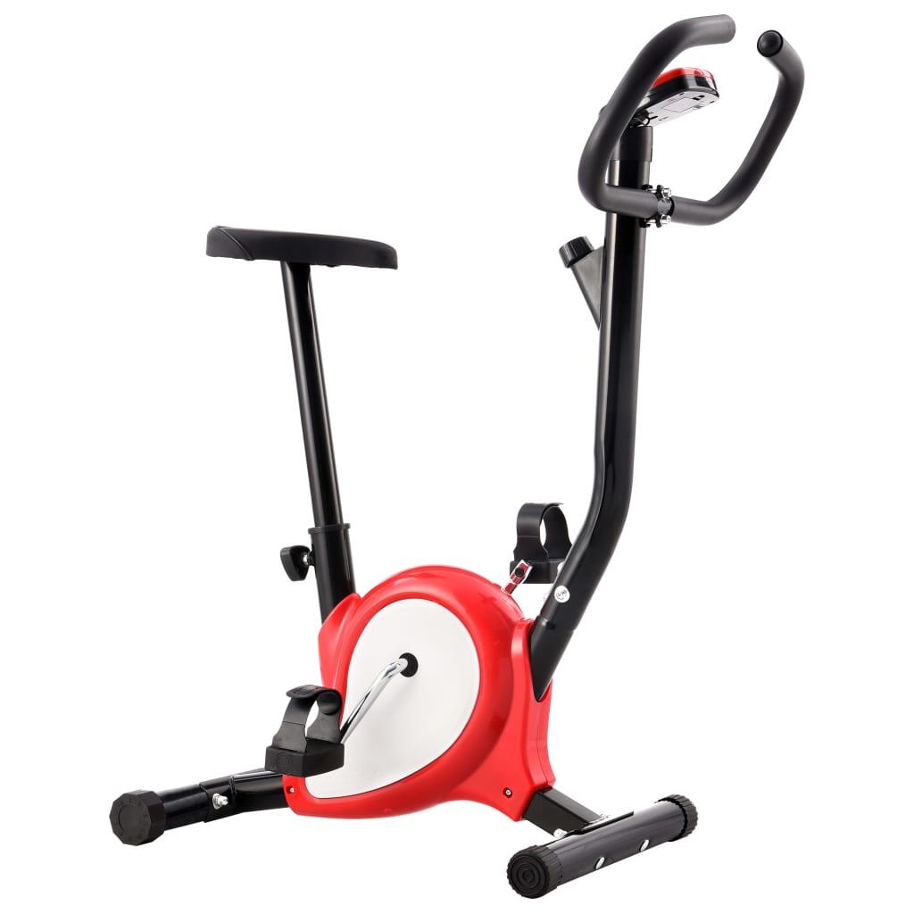 Bicicleta estática con resistencia de cinta roja 3/6