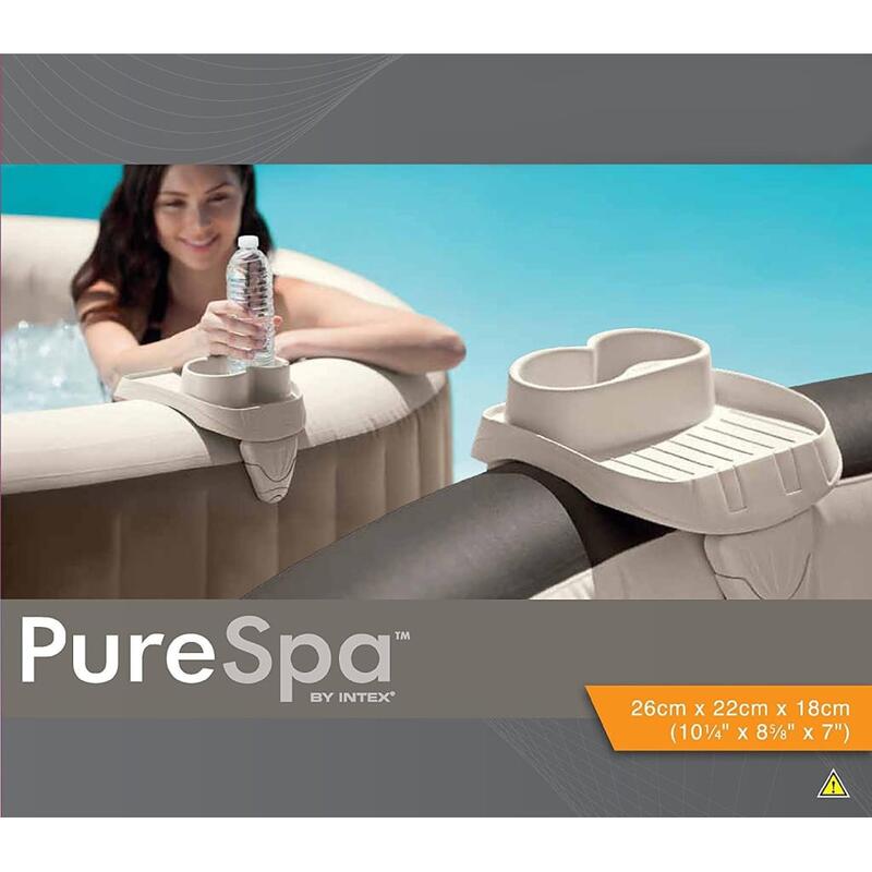 Intex 28500 - Vassoio porta bevande per PureSpa, 26x22x18 cm