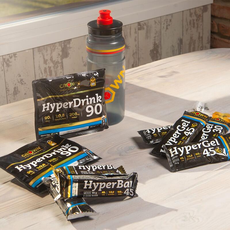 Pacote de produtos Hyper Energy Tester com garrafa de 550 ml de presente.