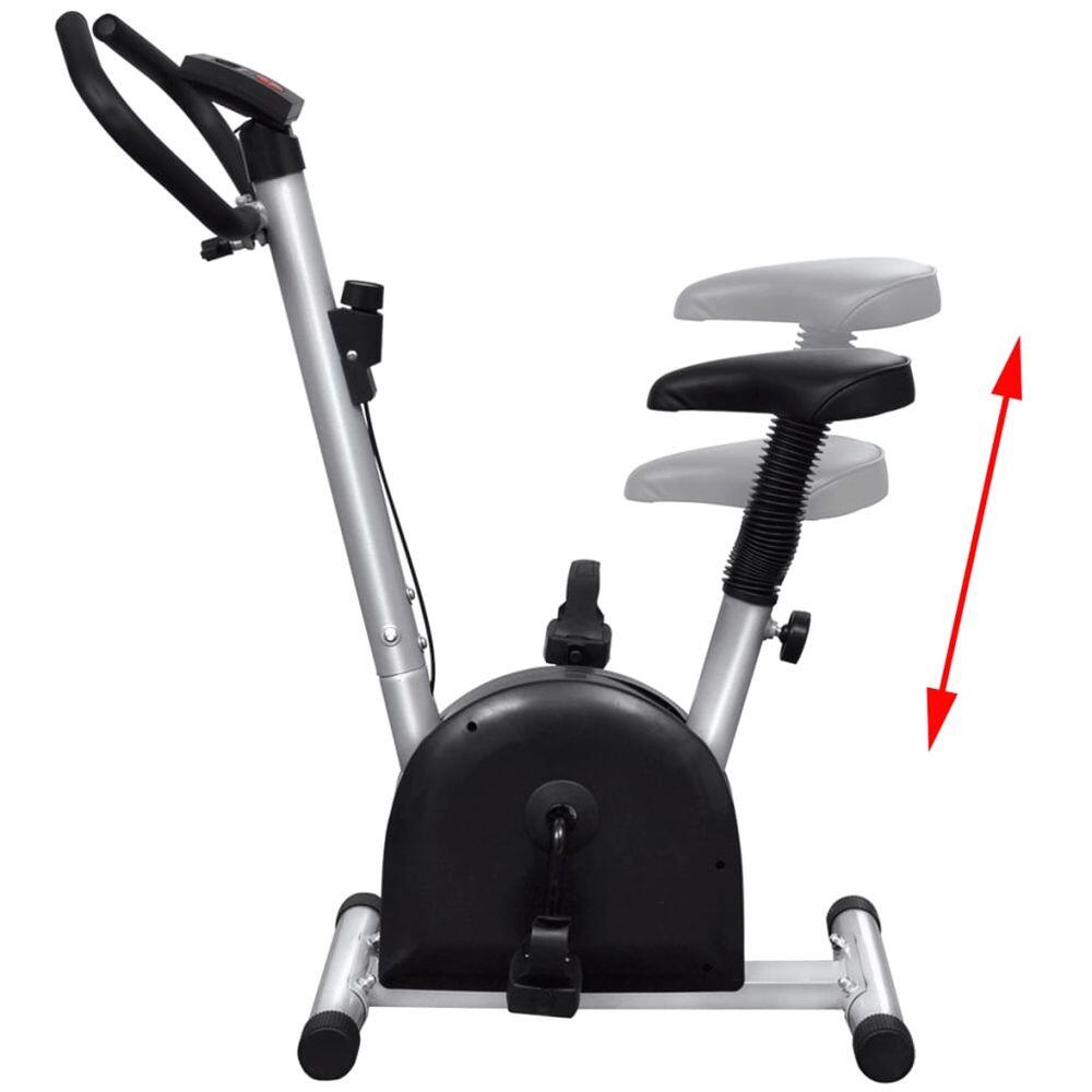 Bicicleta estática con resistencia de cinta blanco 6/6