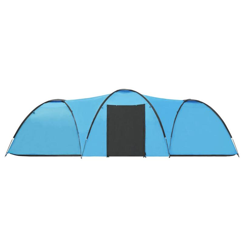 Tenda iglu de campismo 650x240x190 cm 8 pessoas azul