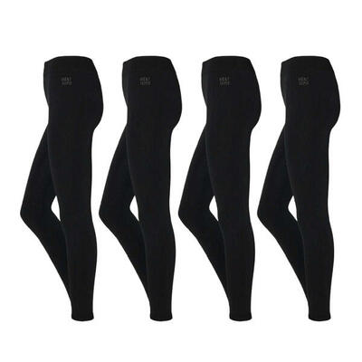 Heat keeper thermo dameslegging zwart 4-pack