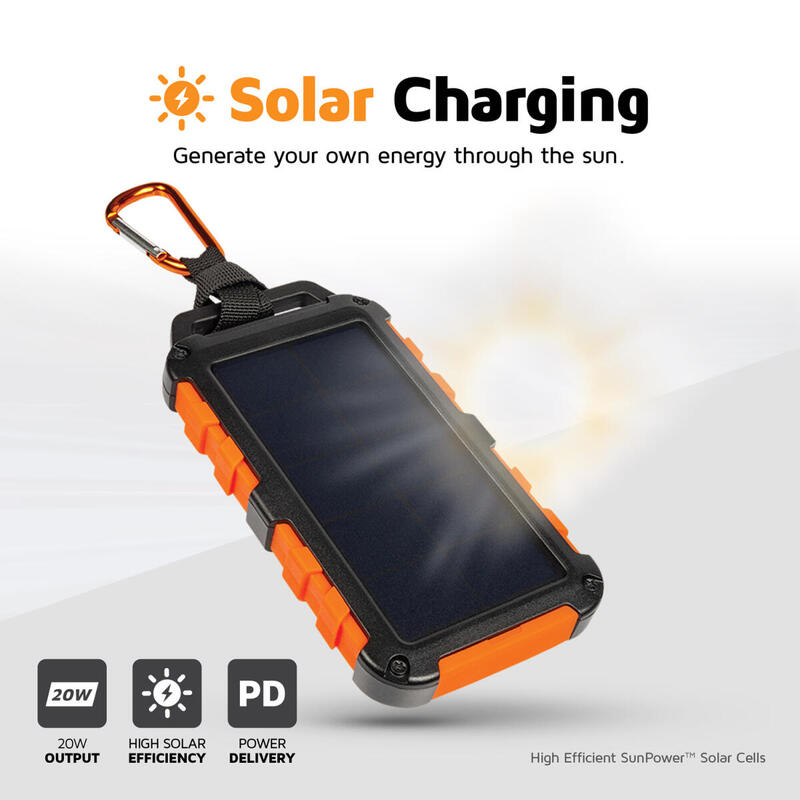 Powerbank solarny turystyczny XTORM 10000 mAh 20W