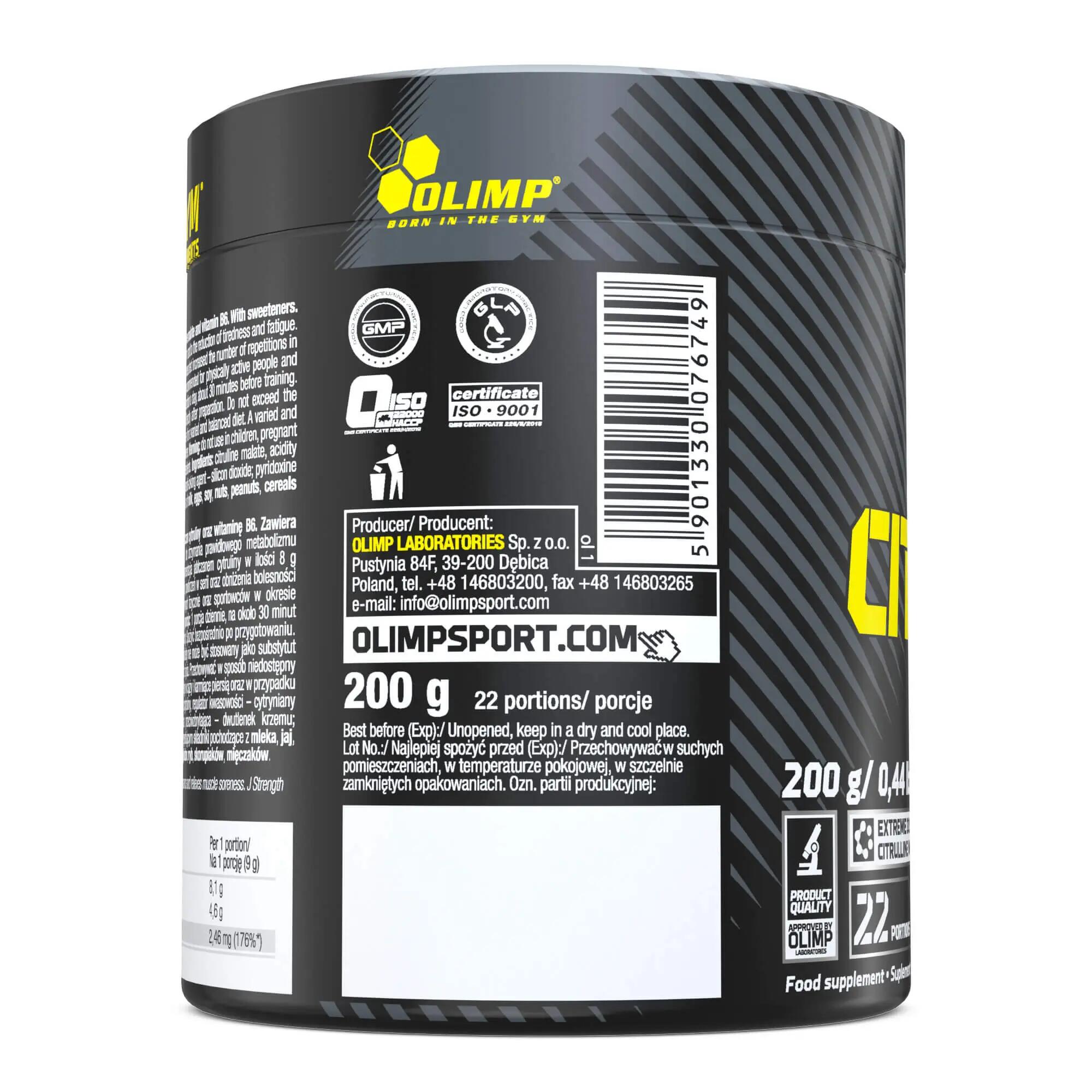 Citrulline Malate - Limonade 200g 3/4