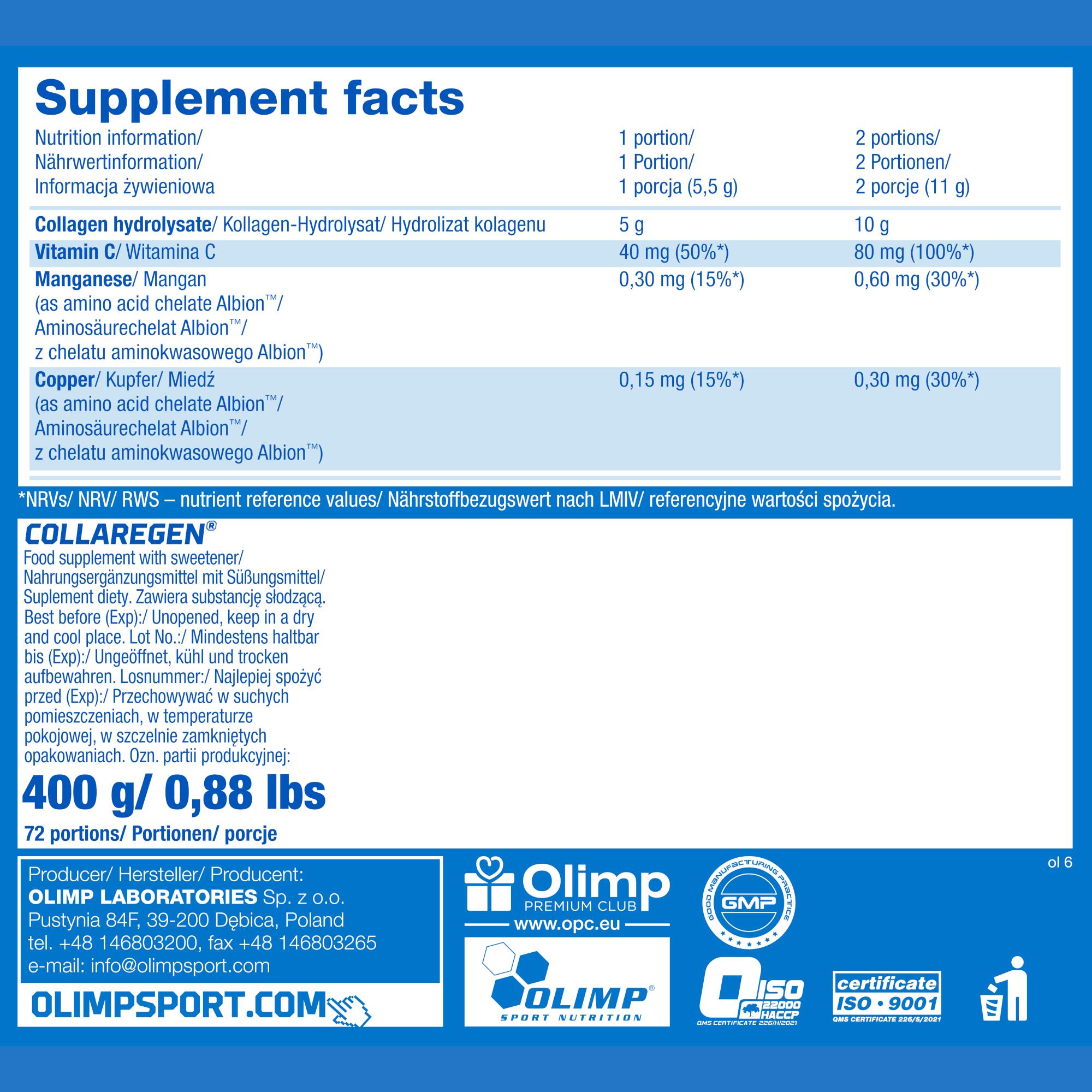 Collageen - Collaregen (400g) - Oranje 4/4