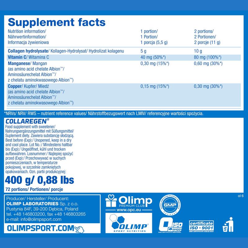 Collaregen OLIMP 400 g Cytryna