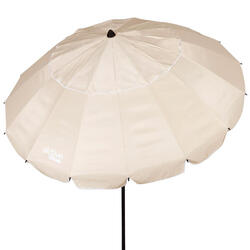 Aktive Parapluie de plage coupe-vent 16 mâts 240cm crème