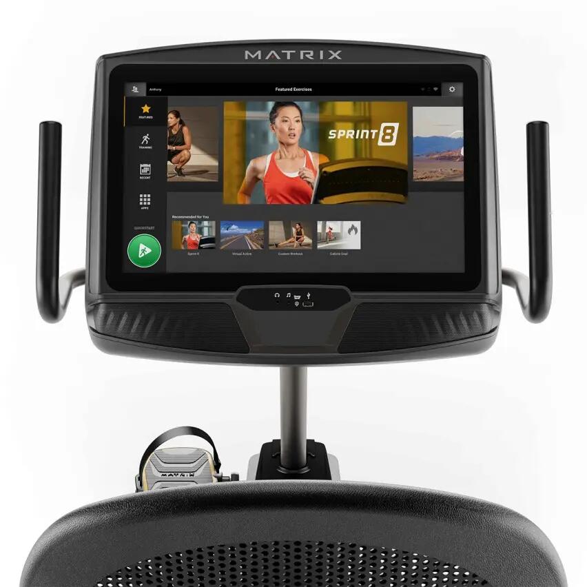 Vélo d'exercice couché professionnel R50 avec console de fitness XUR Matrix 2/7