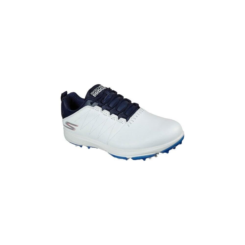 SKECHERS Skechers Mens PRO 4 LEGACY Golf Shoes - WHITE/NAVY