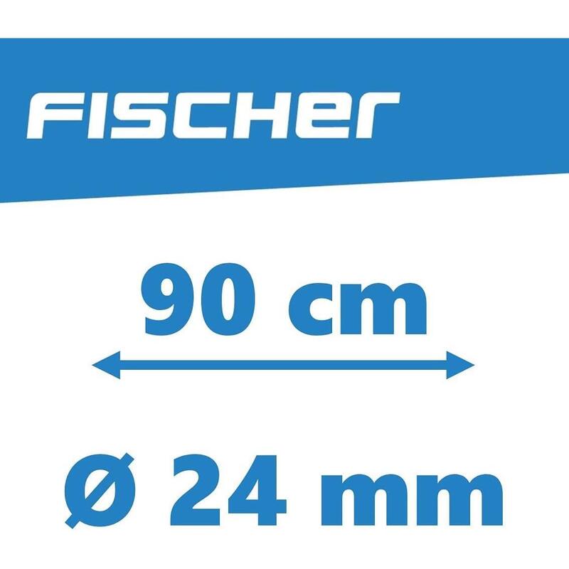 Zapięcie rowerowe zbrojone na szyfr Fischer 90 cm 24 mm, podświetlany zamek