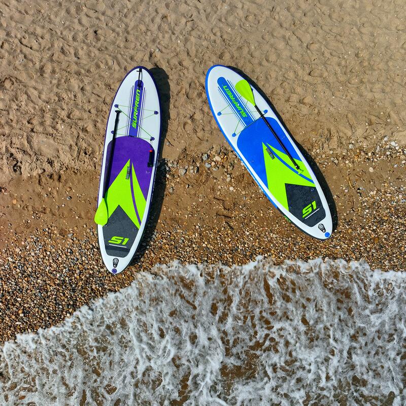 Stand Up Paddle Gonflable - SURFREN S1 10'0" Violet/Vert (305x81x12cm)