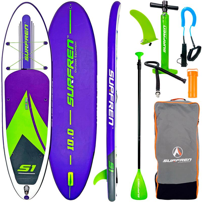 Stand up paddle insuflável SURFREN S1 10'0" Purple/Green