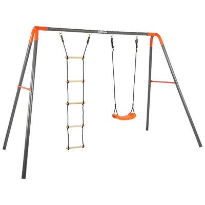 Kettler dubbele schommel combi grijs/oranje