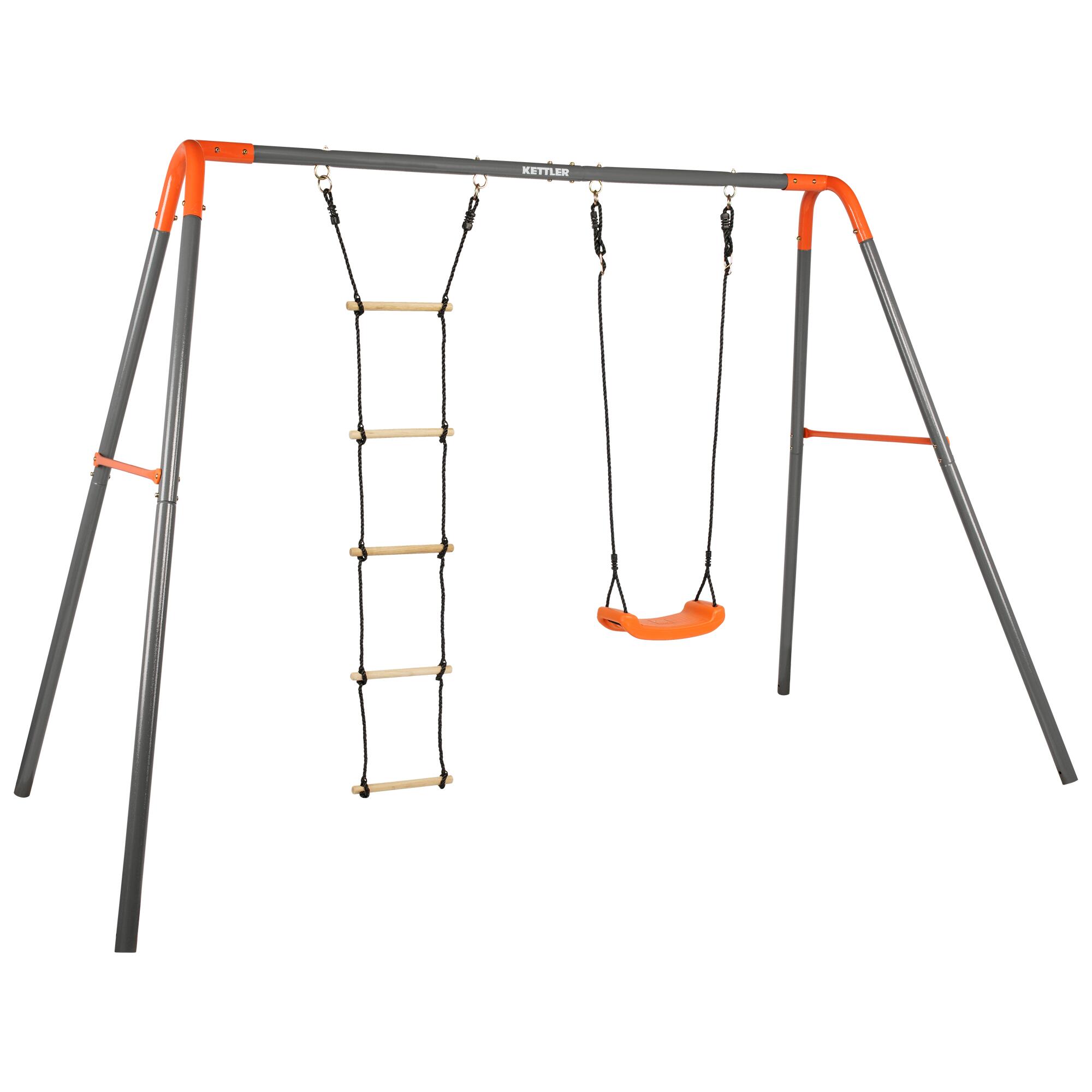 Kettler - Kettler Balançoire Double Combi Gris/orange - Balançoire - Gris|orange - Decathlon