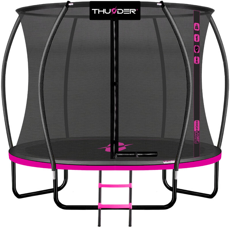 Trampolina ogrodowa do skakania Thunder Inside ULTRA 8FT Pink