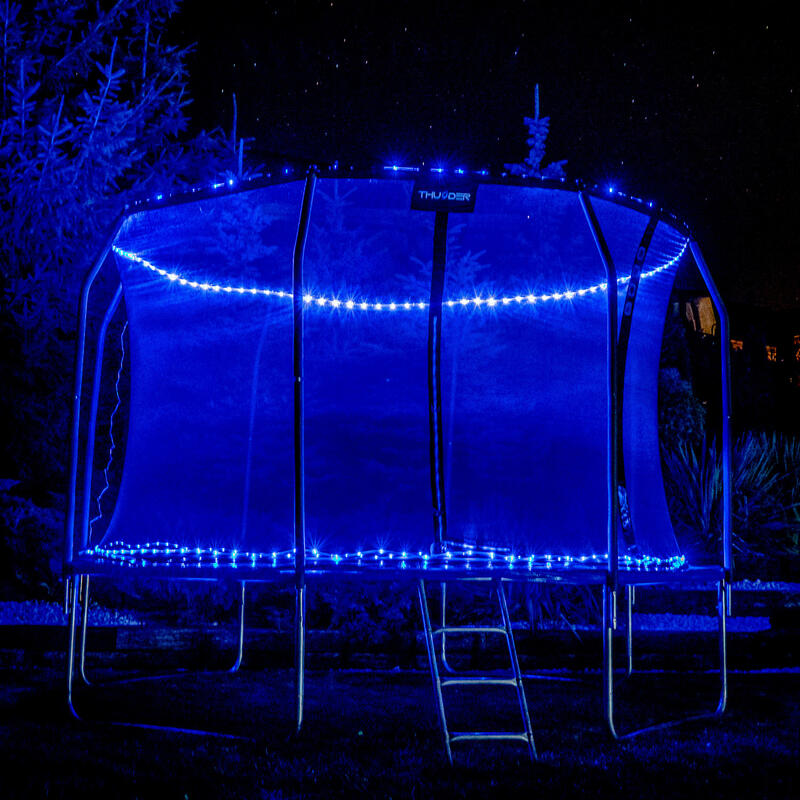 Trampolina de grădină pentru sărit Thunder Inside Elite Blue 10FT