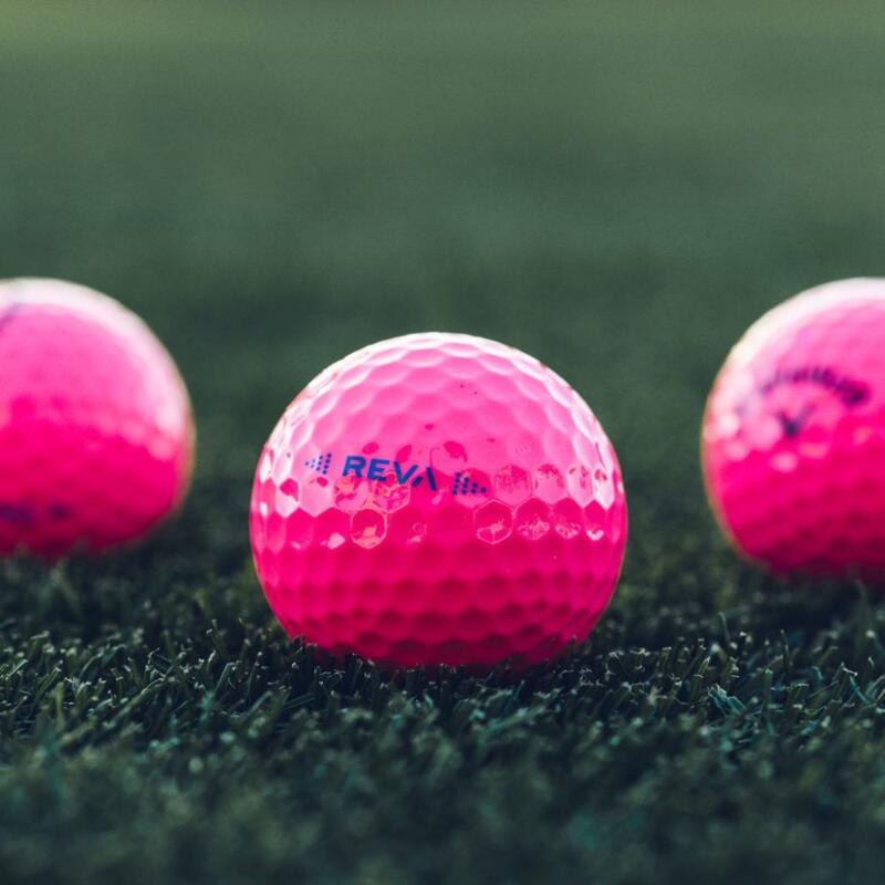 Doos van 12 Callaway Reva Golfballen Roze Nieuw