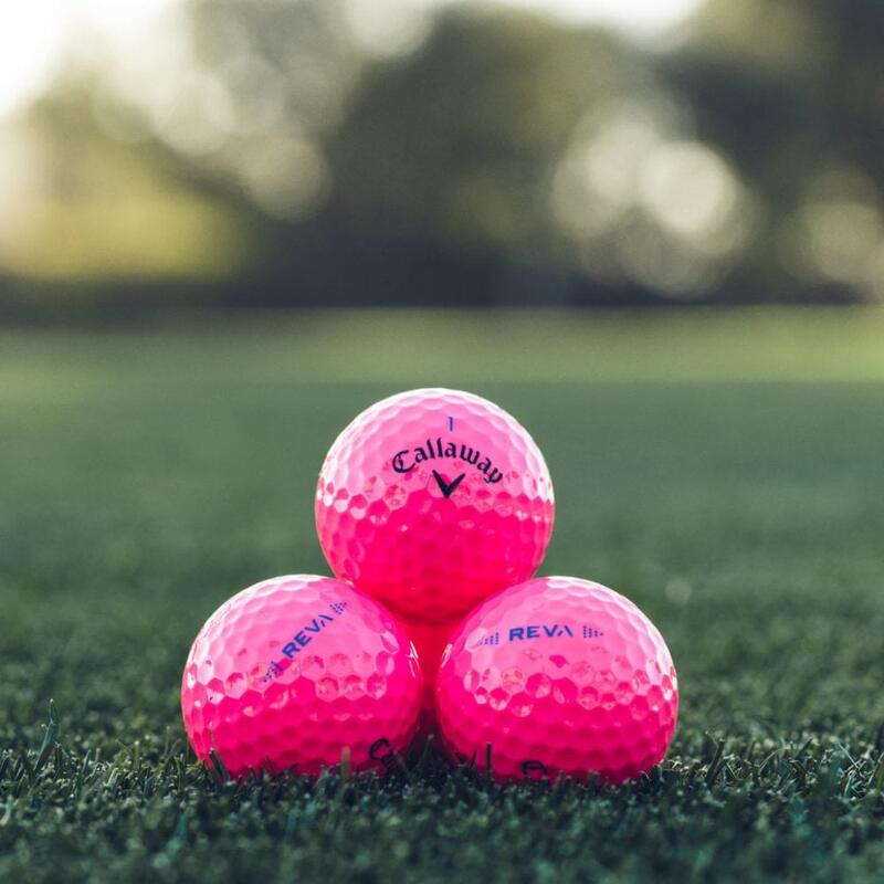 Doos van 12 Callaway Reva Golfballen Roze Nieuw