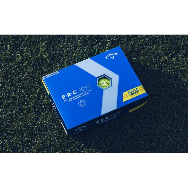 Balles de golf Callaway ERC SOFT Triple track jaune x12