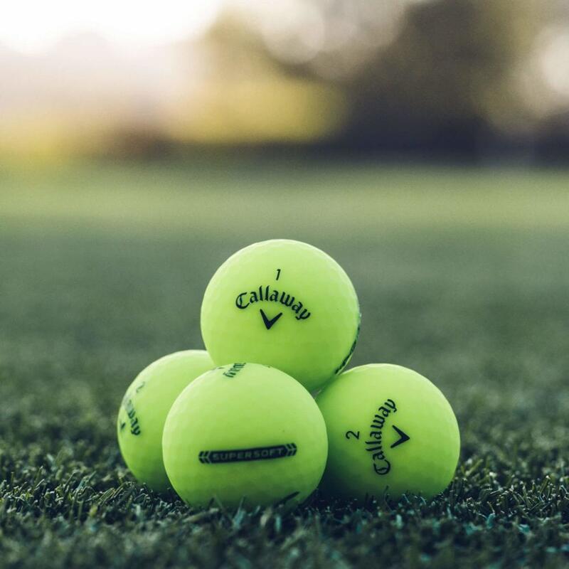 Boite de 12 Balles de Golf Callaway Supersoft Verte New