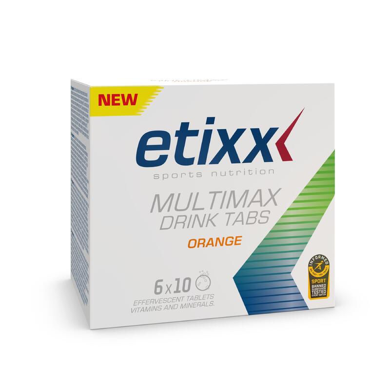 Multimax Drink Tabs Orange 6x10 Comprimés Effervescents