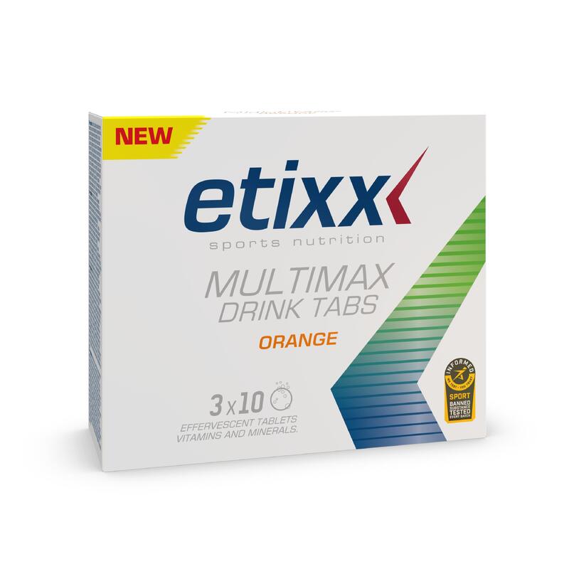 Multimax Drink Tabs Orange 3x10 Comprimés Effervescents