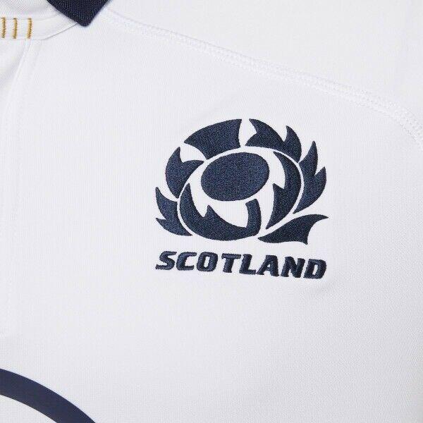 Macron Scotland SRU Away 20/21 Rugby Shirt Mens White 3/4