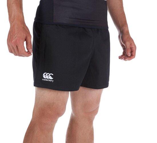 CANTERBURY PROFESSIONAL POLY SHORT SENIOR, BLACK 2/3