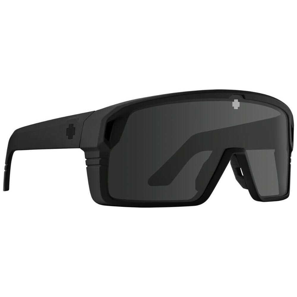 SPY MONOLITH SUNGLASSES - Black/Happy Black Mirror