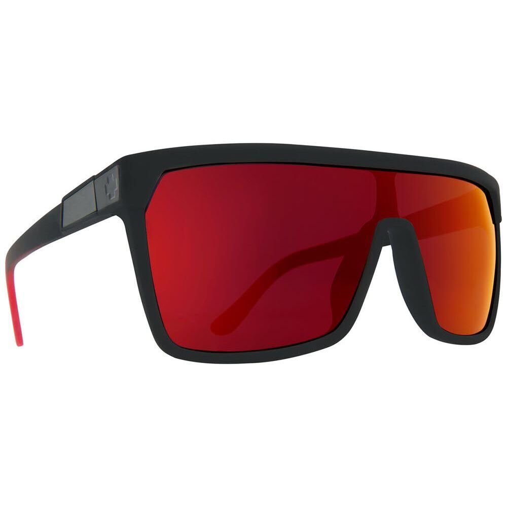 SPY FLYNN SUNGLASSES - Black Red/HD Plus Red Mirror