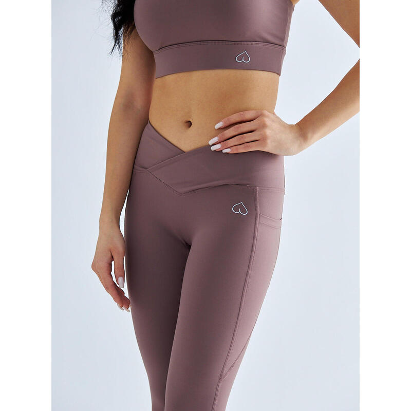 Leggings Damen dynamisches Yoga Mit Taschen