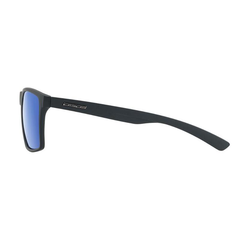 VOLCANO SUNGLASSES - Black/Blue Mirror Polarized DIRTY DOG - Decathlon