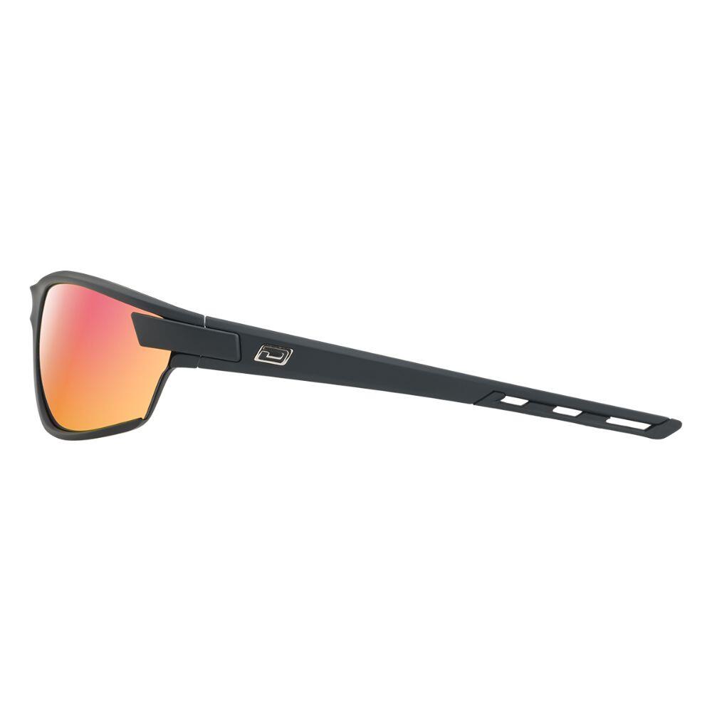 EVOLVE X2 Unisex Sunglasses - Satin Black/Red Fusion Mirror 3/4