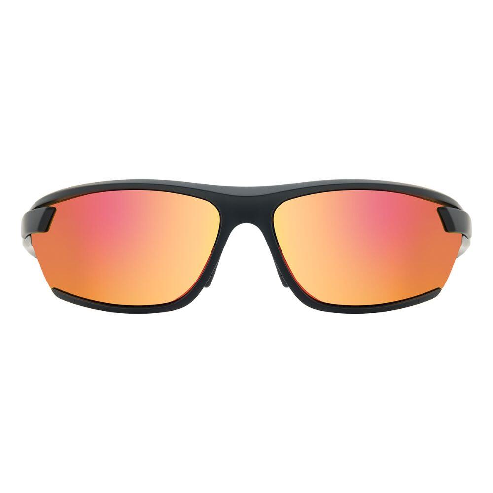 EVOLVE X2 Unisex Sunglasses - Satin Black/Red Fusion Mirror 2/4
