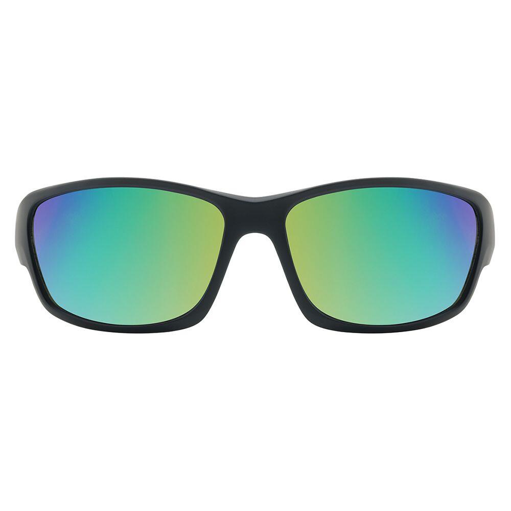 CHAIN SUNGLASSES - Black/Green Fusion Mirror 2/4