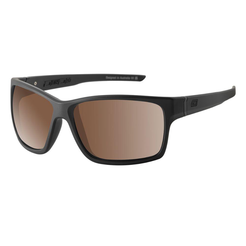 DIRTY DOG COSMIC Unisex Sunglasses - Satin Black/Polarized Brown