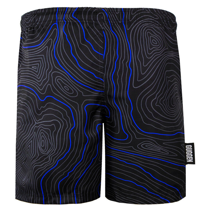 GUGGEN MOUNTAIN 2335 Herren Badehose Streifen lässige Boardshorts Linien Muster