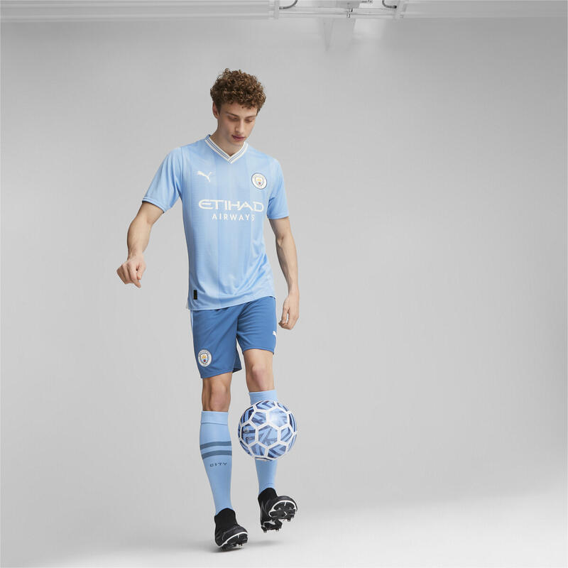 Manchester City voetbalshort PUMA Lake Blue Team Light