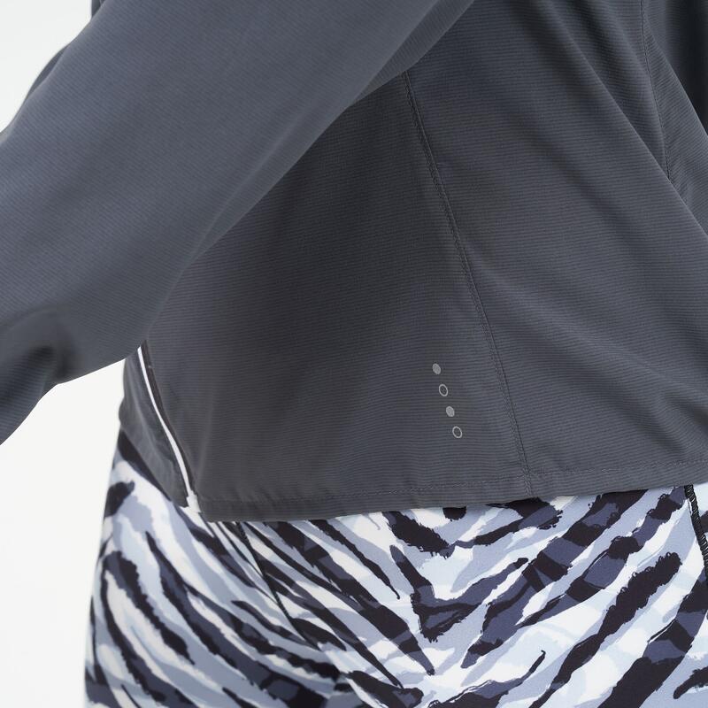 Casacos de corrida para mulher - Resilient Windshell Jacket W - Cinzento Ébano