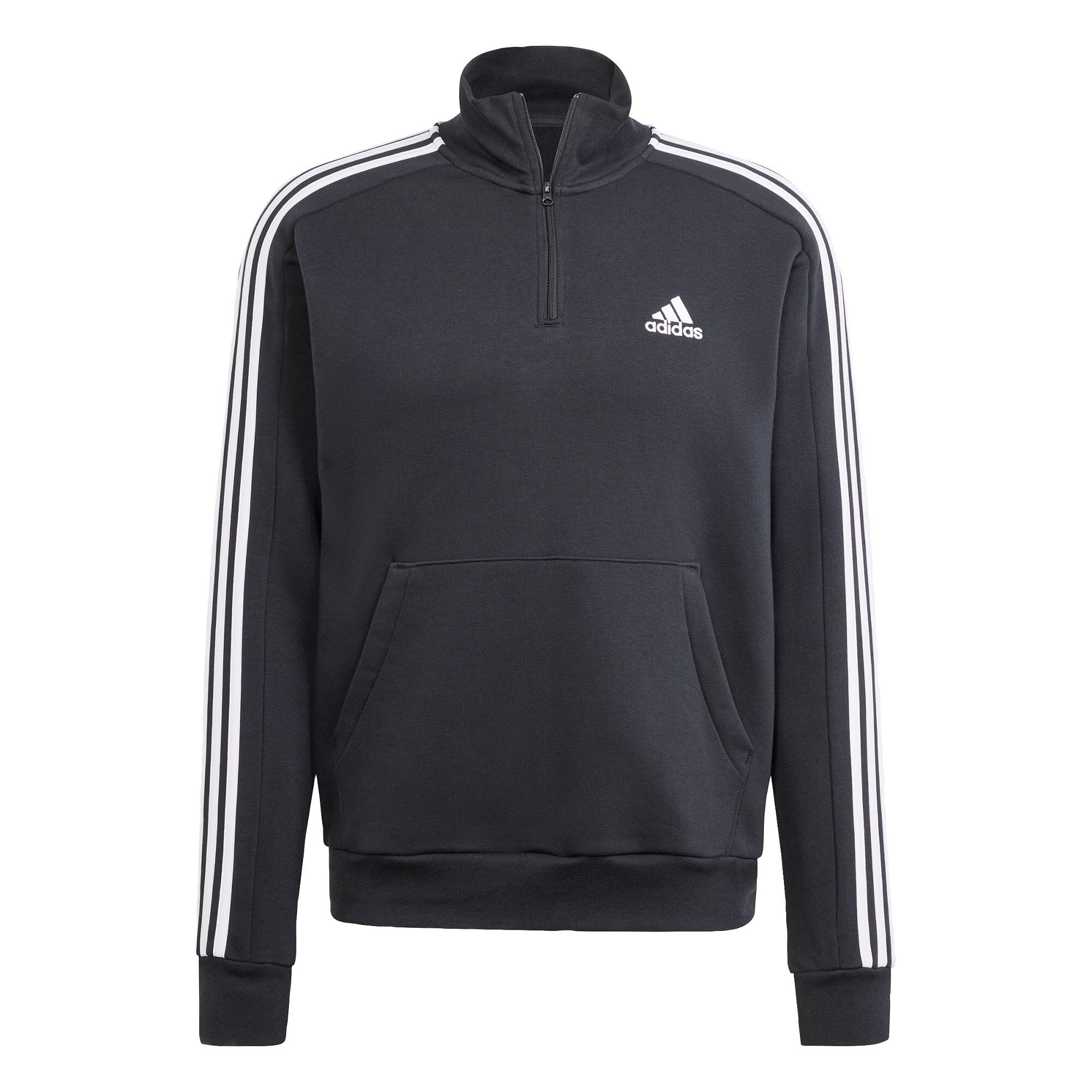 Essentials Fleece 3-Stripes 1/4-Zip Sweatshirt 2/5