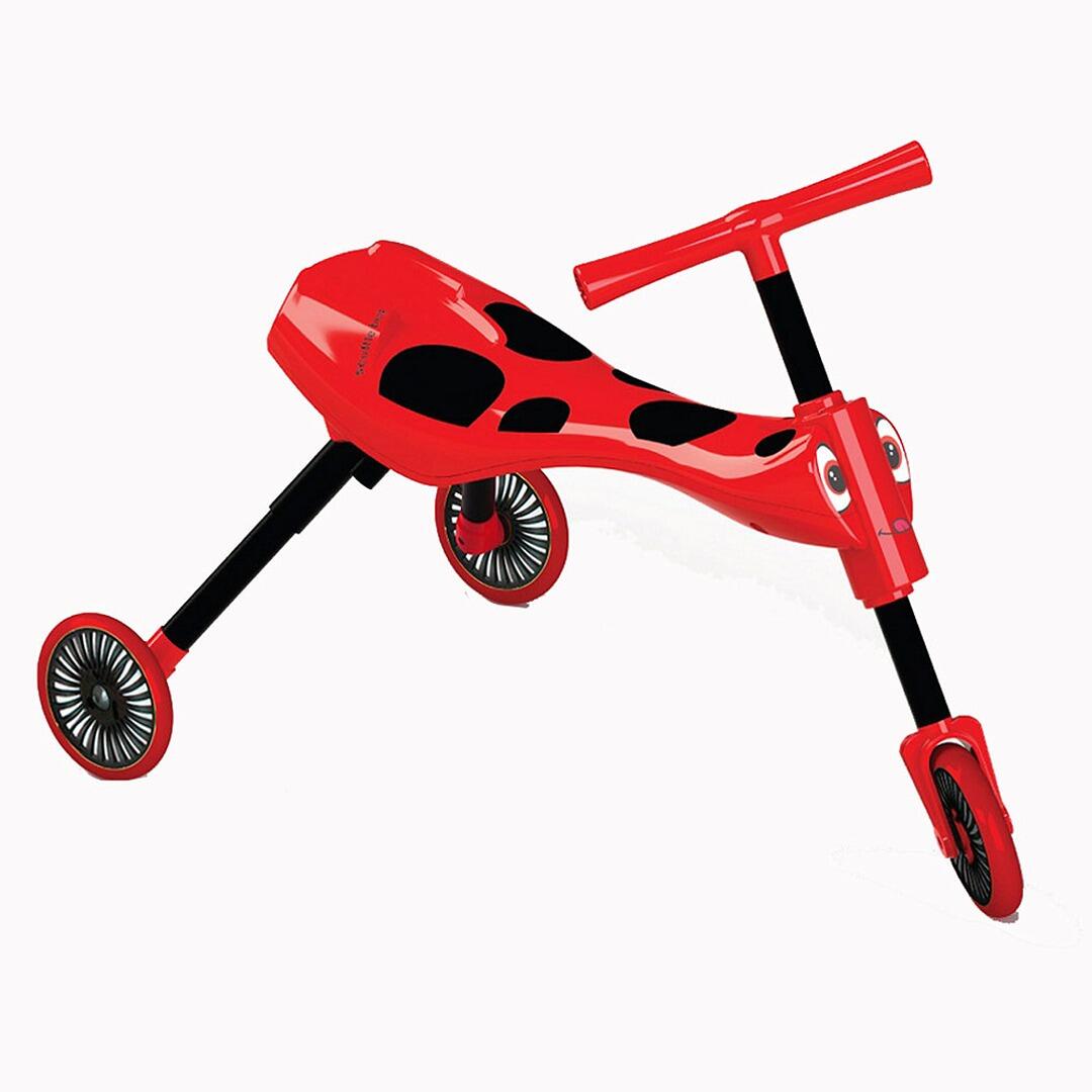 Scuttlebug - Tricycle Enfant Pliable 3 Roues Scuttlebug Beetle Plastique - Vélo Enfant - Noir|rouge - 10" - Decathlon