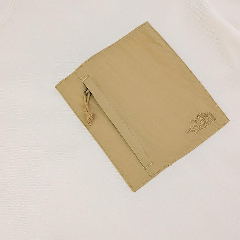 Hybrid Pocket 男裝棉質透氣短袖戶外T恤 - 白色